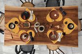 Dessous-de-plat - Dessous-de-plat - Dessous-de-plat cœur - Coquillages - Jaune - Oranje - Motifs - 6 pièces