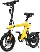Bol.com *SINT DEAL* IZINQ H1 - fiets / vouwfiets / Elektrische scooter - 14" luchtbanden - lithium 10.0Ah 36V - Geel/Zwart - 25k... aanbieding