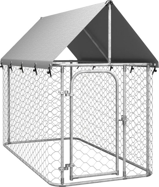 Chenil avec toit Petit - Cage pour chiens avec toit - Chenil pour animaux  dans le... | bol.com