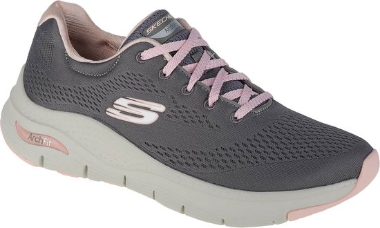 Skechers Arch Fit-Big Appeal 149057-GYPK, Vrouwen, Grijs, Sneakers, maat: 35