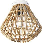 QAZQA diamondcanna - Landelijke Plafondlamp - 1 lichts - Ø 26 cm - Naturel - Woonkamer | Slaapkamer | Keuken