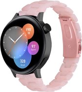 Strap-it Resin smartwatch bandje - geschikt voor Huawei Watch GT 2 42mm / GT 3 42mm / GT 3 Pro 43mm - roze