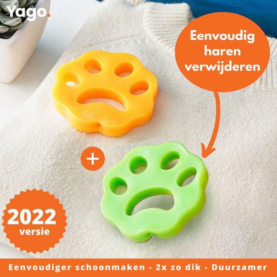 Haarverwijderaar voor op kleding of in de wasmachine en droger | 2 Stuks |  Dierenhaar | bol.com