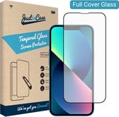 iPhone 14 Pro Plus screenprotector - Full Cover - Gehard glas - Zwart - Just in Case