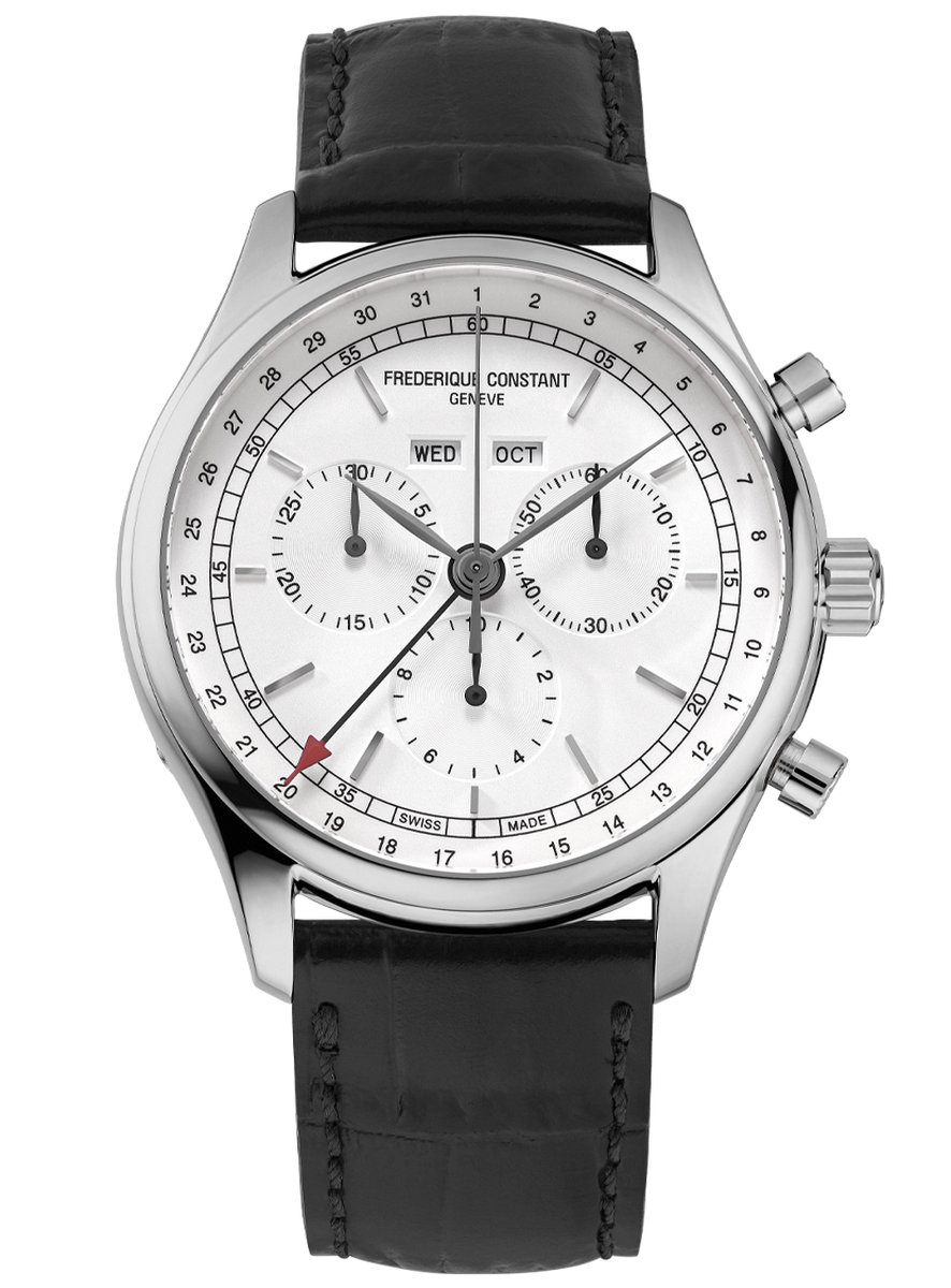 Frédérique Constant Classics FC-296SW5B6 Horloge - Leer - Zwart - Ø 40 mm