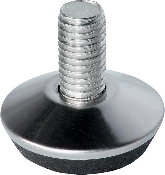 SHUIOG 4 stuks stelpoot M10 x 80 mm instelschroeven, meubelvoet kan worden gedragen verstelbare poten, stelschroef, stelvoet, stelvoet, maximaal 20 graden helling, 4 stuks M10 x 80 mm x 40 mm
