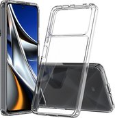 Mobigear Doorzichtig Hoesje geschikt voor POCO X4 Pro 5G Telefoonhoesje Hardcase | Mobigear Crystal Backcover | Doorzichtig Telefoonhoesje X4 Pro 5G | X4 Pro 5G Case | Back Cover - Transparant