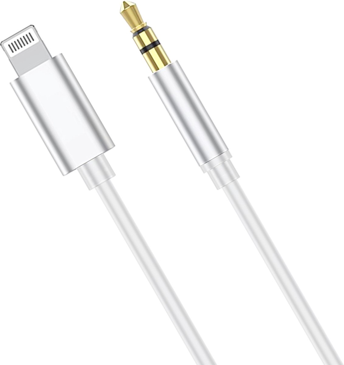 Lightning naar Jack AUX Kabel - Apple MFI Gecertificeerd - Geschikt voor iPhone - 3.5 mm voor Auto - Adapter - 1 Meter