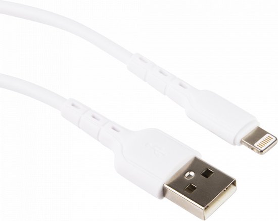 maag Adelaide binding USB Lightning Kabel voor iPhone en iPad - 2.4A Snellader Oplader Kabel -iPhone  Lader -... | bol.com
