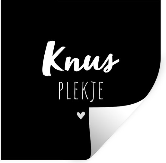 Stickers Stickers muraux - Chez moi - Citations - Knus - Texte - 80x80 cm - Film adhésif