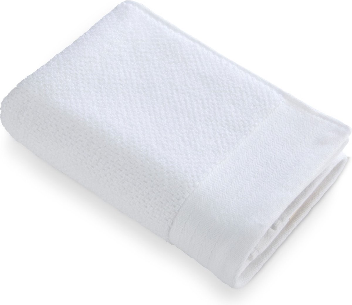 Soft Cotton Popcorn baddoek 50x100cm wit