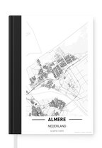 Notitieboek - Schrijfboek - Stadskaart Almere - Notitieboekje klein - A5 formaat - Schrijfblok - Plattegrond
