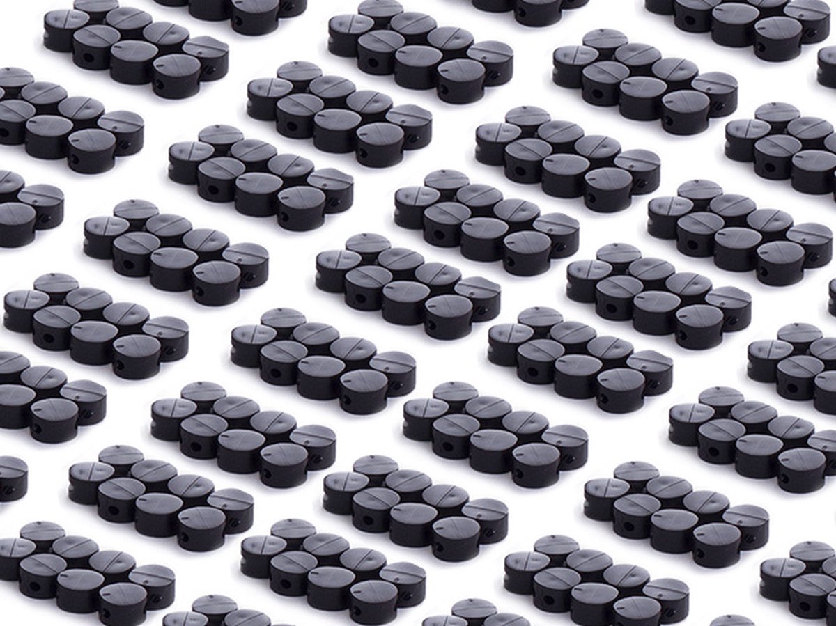 Plombeerzegels | 1000 stuks| Ø9mm | zwart