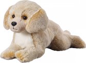 Pluche beige/blonde labrador honden knuffel 36 cm speelgoed - Labradors - Hond huisdieren knuffels - Speelgoed voor kinderen