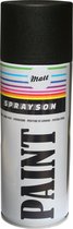 Sprayson Verf Spuitbus - Spuitlak - Ral9005 Mat Zwart - 400 ml - 12 stuks
