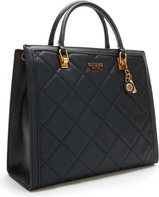 Zwarte GUESS Schoudertas LATONA FLAP CHIT Zwarte GUESS Schoudertas LATONA FLAP CHIT