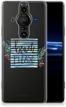 Smartphone hoesje Sony Xperia Pro-I TPU Case Transparant Boho Beach