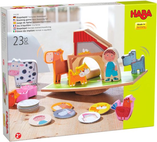 Haba peuter [2 jaar +] Stapelspel Dierlijke evenwichtsoefeningen