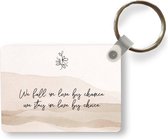 Sleutelhanger - Quotes - Spreuken - Koppel - Relatie - We fall in love by chance, we stay in love by choice - Uitdeelcadeautjes - Plastic