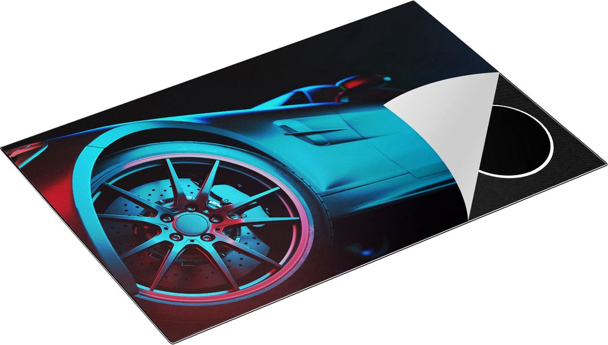 Chefcare Inductie Beschermer Moderne Sportwagen Auto - 81x52 cm - Afdekplaat Inductie - Kookplaat Beschermer - Inductie Mat