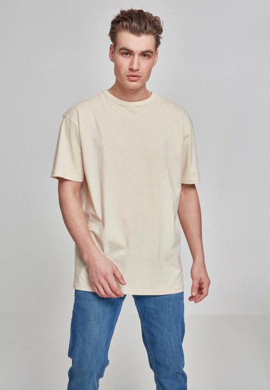 Urban Classics Heren Tshirt Oversized Creme