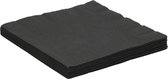 60x stuks tafel diner servetten zwart 33 x 33 cm - 3-laags tissue papier