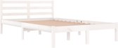 vidaXL Canapé-lit 120 x 200 cm Bois de pin massif Blanc