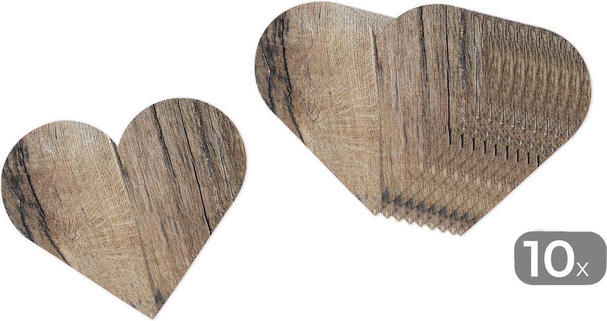 Houten onderzetters Twents dialect