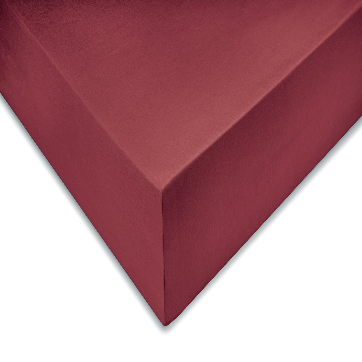 Luxe Katoen/Satijn Lits-jumeaux Hoeslaken Rood | 180x200 | Subtiel Glazend En Zijdezacht | Ademend En Juiste Pasvorm