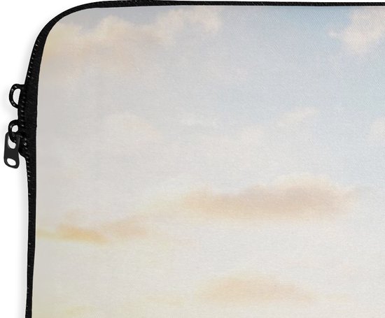 Housse pour ordinateur portable 13 pouces - Lavande - Ciel - Nuages - Fleurs - Housse pour ordinateur portable