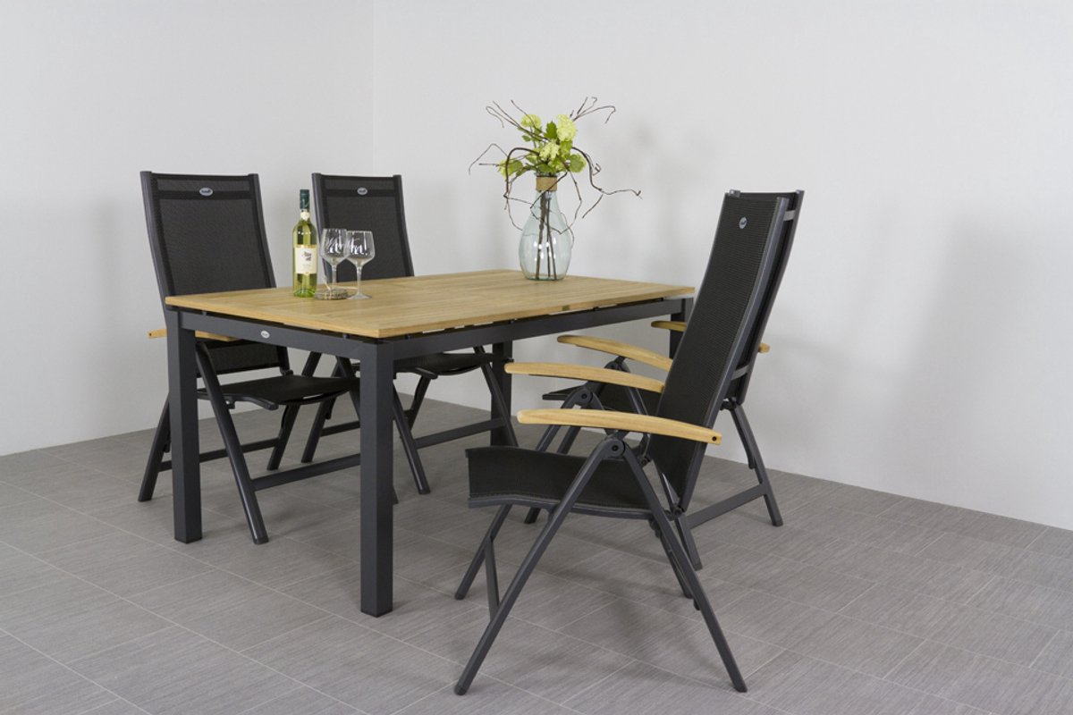 Hartman tuinset Sonata tuintafel 160 cm. - Roma tuinstoelen – foto 5