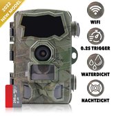 Wildcamera met Nachtzicht en Wifi – Wildlife Nachtcamera – Wild Camera voor Buiten Dieren – 32 MP/ 4K Ultra HD – Waterdicht – Incl. 32MB micro SD Kaart