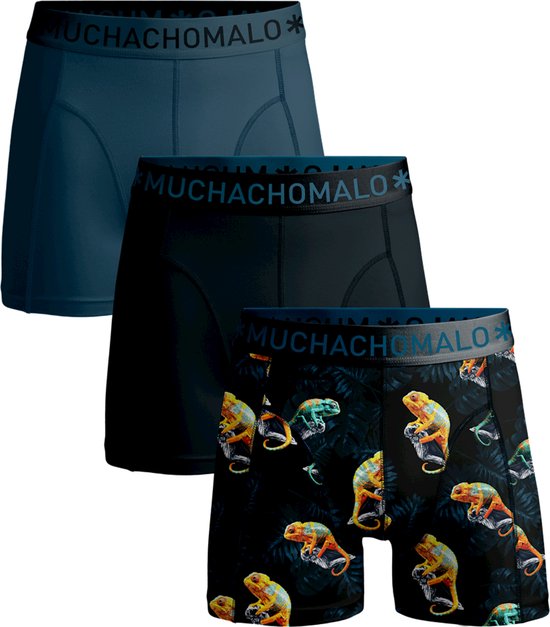 Muchachomalo Heren Boxershorts 3 Pack - Normale Lengte - XXXL - 95% Katoen - Mannen Onderbroek met Zachte Elastische Tailleband