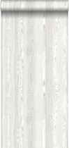 ESTAhome behangpapier hout motief wit, grijs en beige - 148624 - 53 cm x 10,05 m