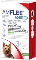 Amflee Spot On Combo Anti Vlooien en Teken Druppels Hond 2-10 kg 3 pipetten