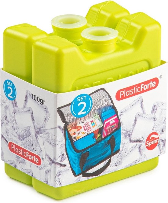 Voordeelset van 8x stuks kleine koelelementen 7 x 8 cm in het groen plastic van Mepal — afbeelding 3