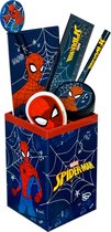 Undercover - Spider-Man Pennenbak met Inhoud 7-Delig - Kunststof - Multicolor