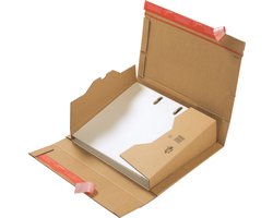 Colompac verzenddoos voor ordners CP050, ft 32 x 29 x 3,5-8 cm, bruin