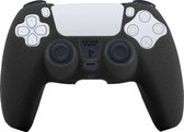 Mobigear - Hoesje geschikt voor Dun Playstation 5 controller Hoesje Flexibel Siliconen | Mobigear Classic - Zwart