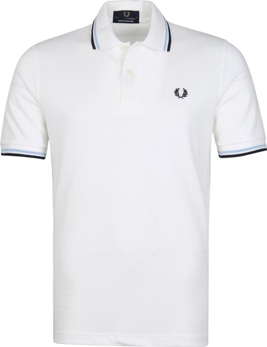 Fred Perry - M12 Polo Wit - Slim-fit - Heren Poloshirt Maat XL