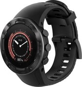 Siliconen Smartwatch bandje - Geschikt voor Suunto 5 siliconen bandje - zwart - Strap-it Horlogeband / Polsband / Armband