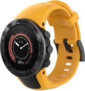 Siliconen Smartwatch bandje - Geschikt voor Suunto 5 siliconen bandje - oranje-geel - Strap-it Horlogeband / Polsband / Armband