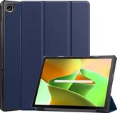 Hoes Geschikt voor Lenovo Tab M10 Plus 3rd Gen Hoes Tri-fold Tablet Hoesje Case - Hoesje Geschikt voor Lenovo Tab M10 Plus (3e Gen) Hoesje Hardcover Bookcase - Donkerblauw