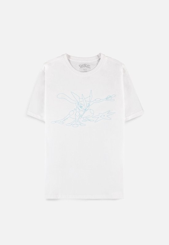 Pokémon - Greninja Heren T-shirt - L - Wit