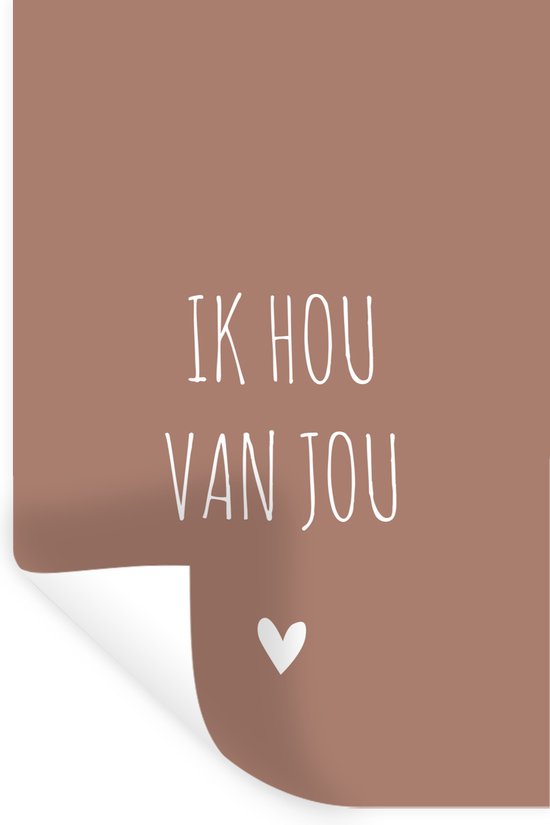 Stickers muraux - Film autocollant - Dictons - Je t'aime - Citations - 80x120 cm - Film adhésif - Stickers muraux Chambre d'enfant - Papier peint autocollant