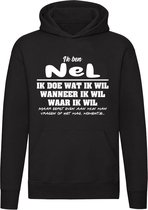 Nel | verjaardagkado | verjaardag kado | cadeau | grappig | jarig | Unisex | Trui | Sweater | Hoodie | Capuchon | Zwart