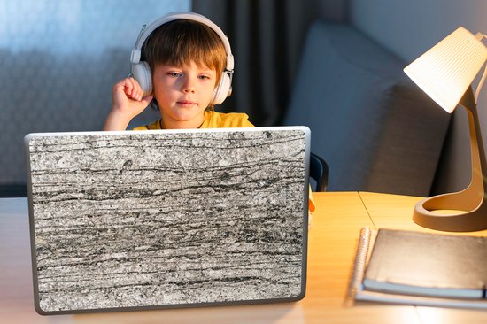 Autocollant pour ordinateur portable - 15,6 pouces - Pierres - Vintage - Impression rouille - Industriel - 36 x 27,5 cm - Autocollants pour ordinateur portable - Protection pour ordinateur portable