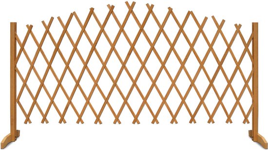 Tuteur en bois avec un bord supérieur arqué, sur fond blanc.