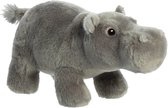 Pluche dieren knuffels nijlpaard van 14 x 27 cm - Knuffeldieren nijlpaarden speelgoed