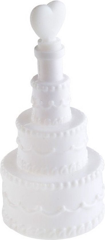 20x Gâteau souffleur de bulles de mariage avec coeur 3 x 7,5 cm - Bulles soufflantes - Mariage / mariage - Fournitures de fête des invités de mariage